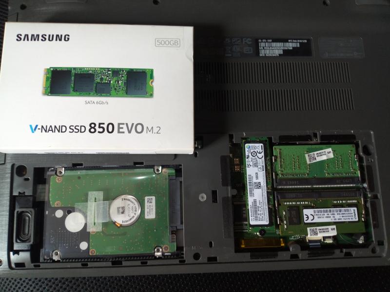 How to install an M.2 SSD drive in a laptop -