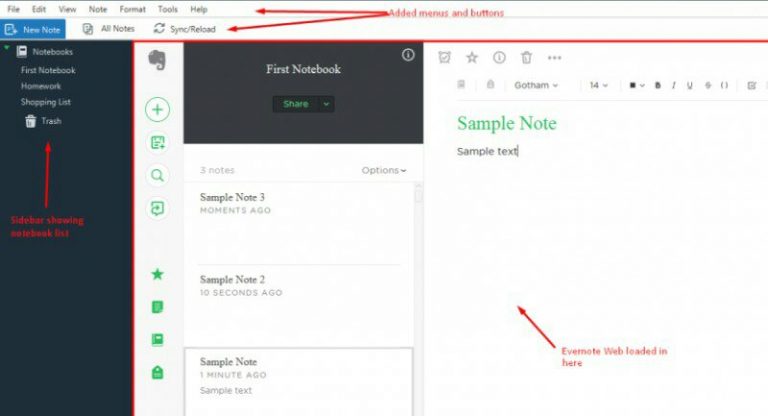 how much space does evernote android take up