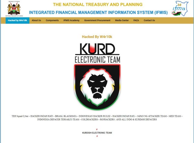 Several Kenyan Government websites hacked by  The Kurdish hackers  - 1