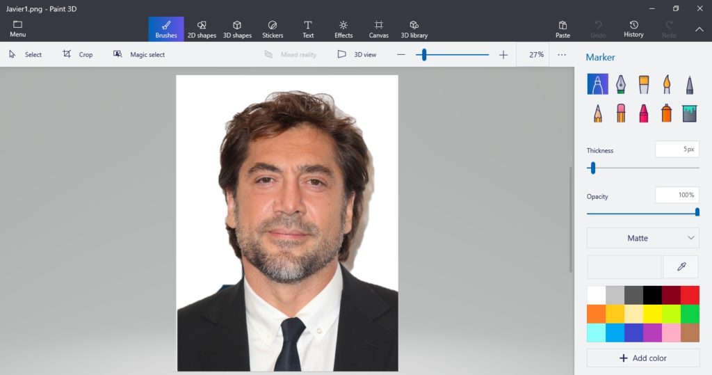 resize in paint 3d