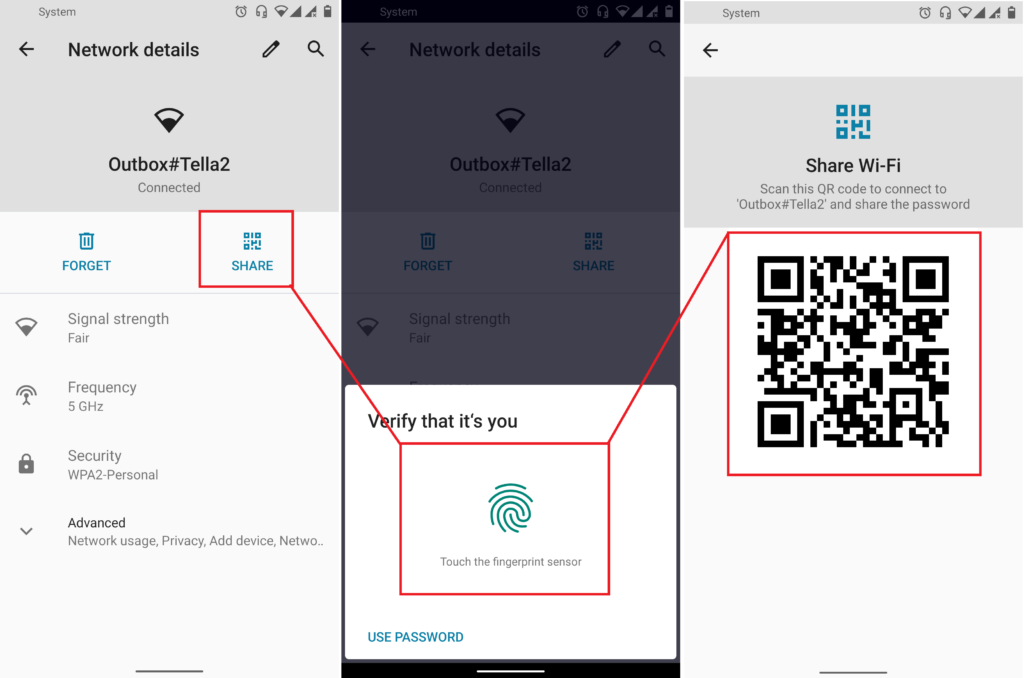 Android 10  How to Share Your Wi Fi Password with a QR Code - 56