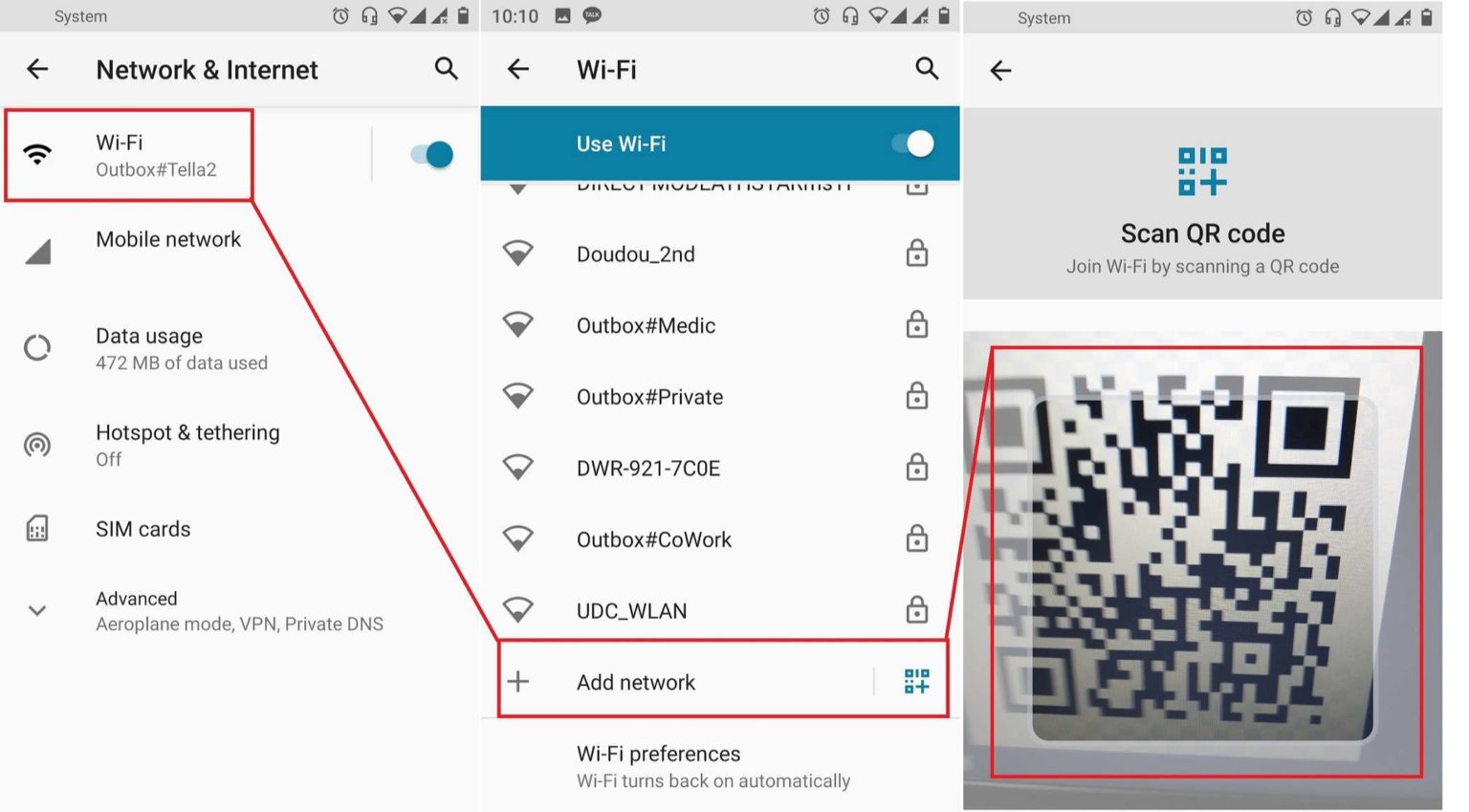 How To Share Your Wi Fi Password With A Qr Code In Android 10 Android 