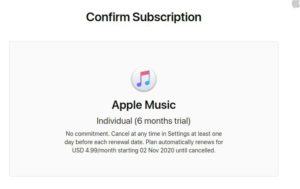 6 months apple music