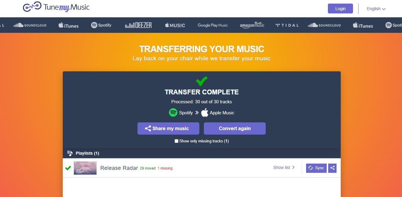 transfer spotify playlist to apple music