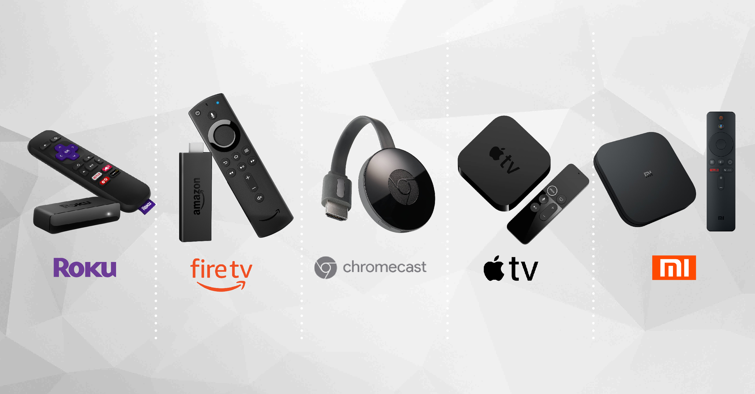 google chromecast vs roku vs apple tv vs amazon fire