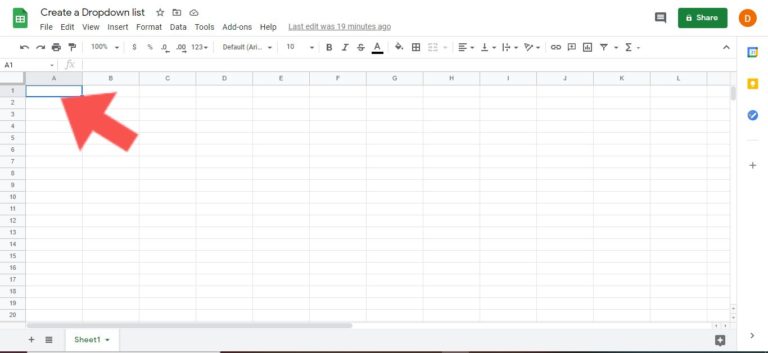 How to Create Dropdown List in Google Sheets - Dignited