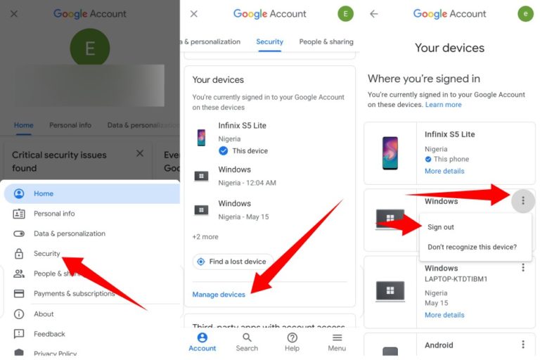 How to Remove a Device From Your Google Account - Dignited