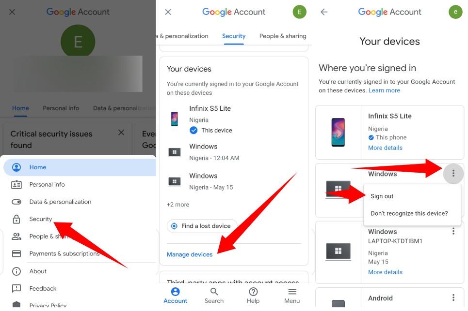 How To Remove A Device From Your Google Account Kokutom