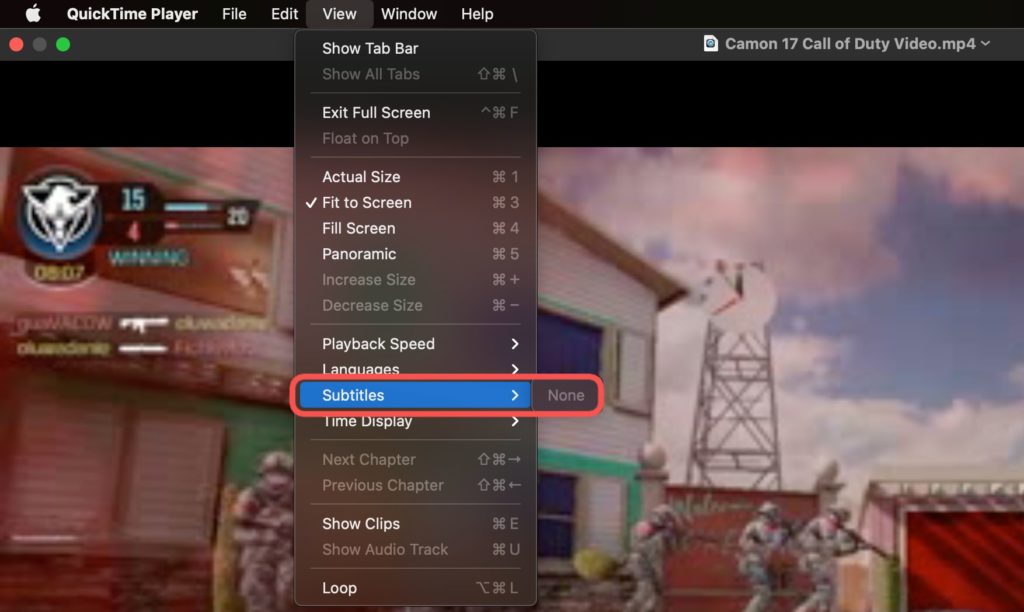 how to turn on subtitles in quicktime player mac