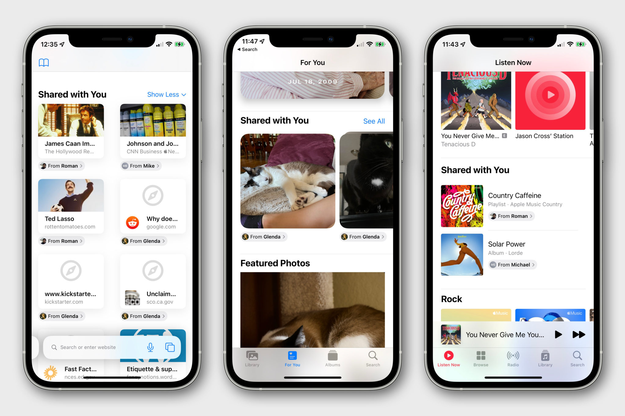 IOS 15: See Content Shared With You In Photos, Music, Browser, Other ...