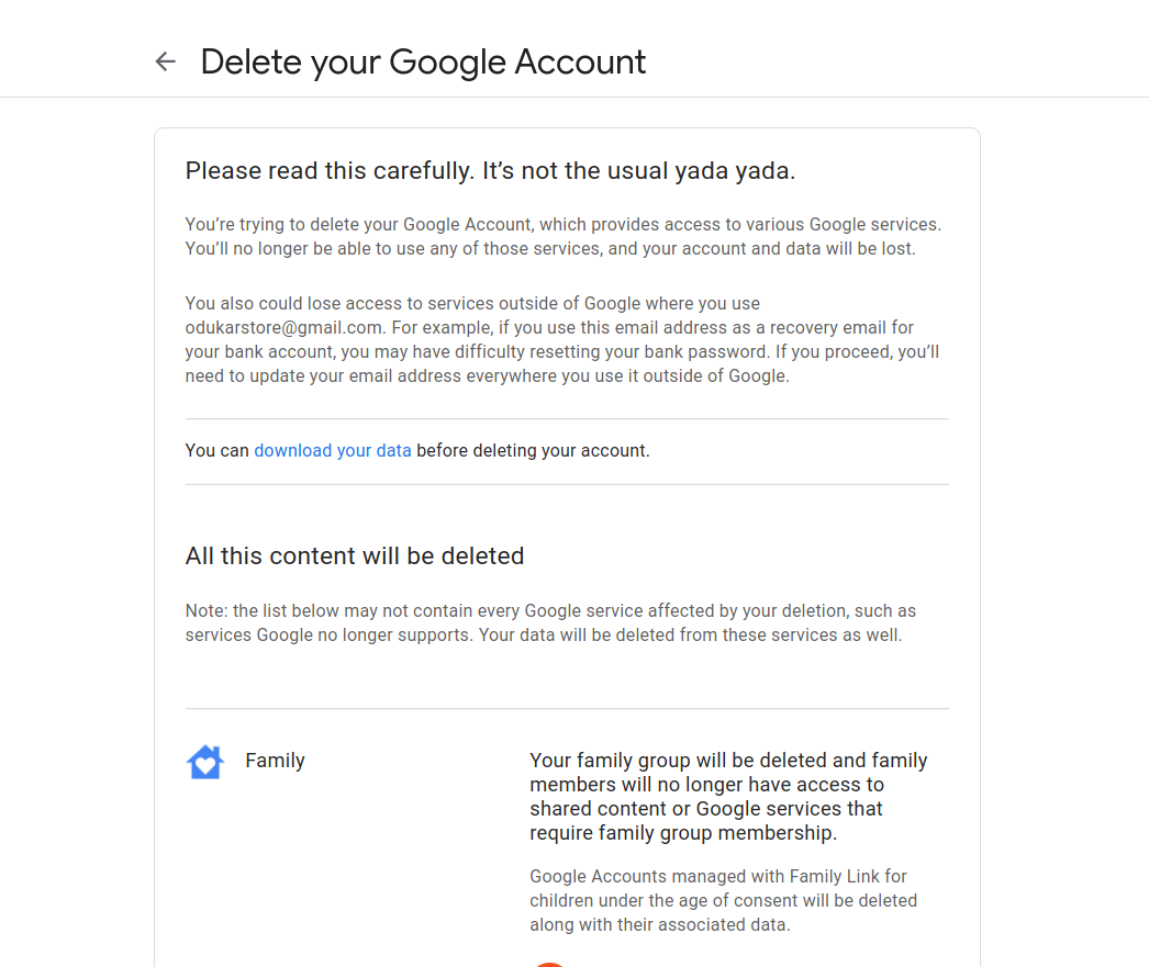 How to delete and recover a Google account - Dignited