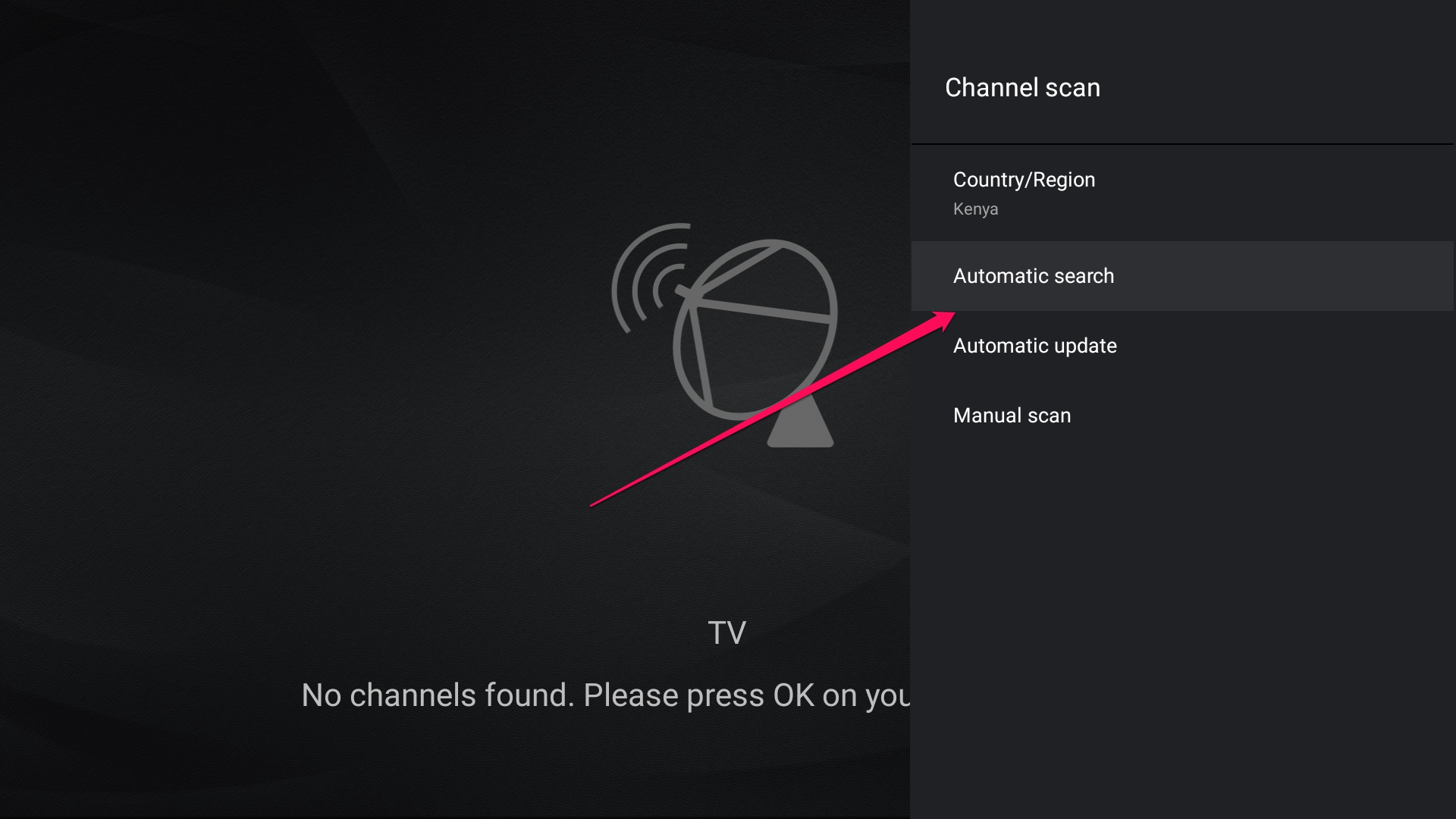 how to get free to air channels on lg smart tv australia