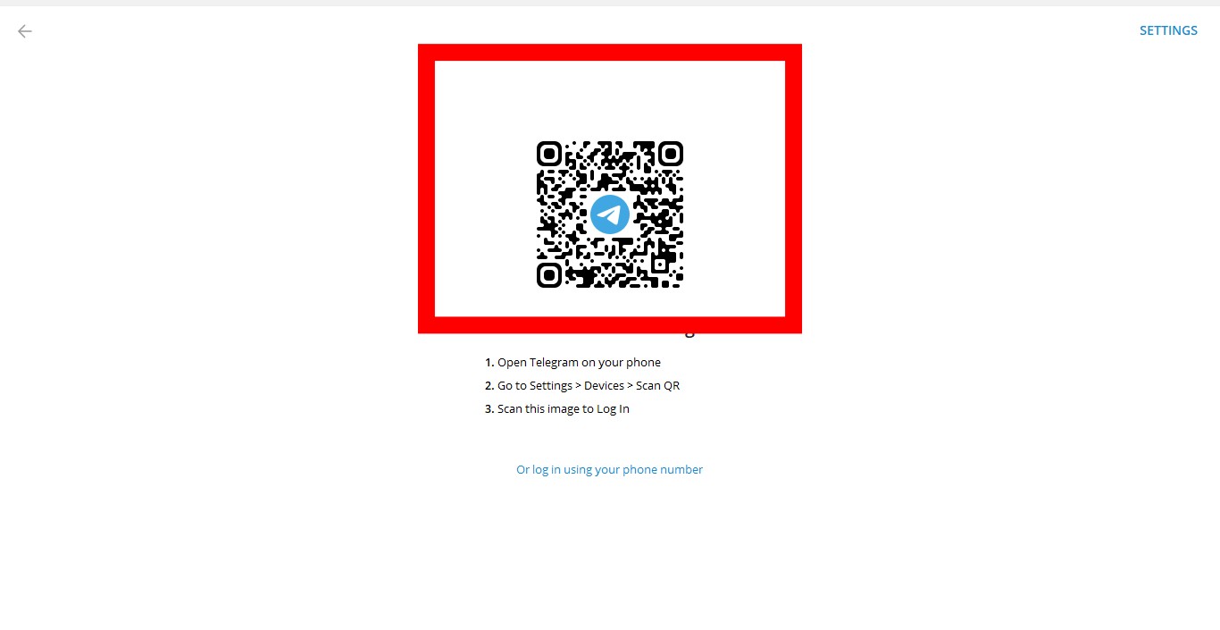telegram web qr code