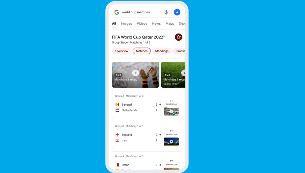 Google Will Show You Close By Places Airing the 2022 World Cup Games  and More - 64