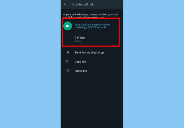 Whatsapp Call Link How To Create And Share One Dignited