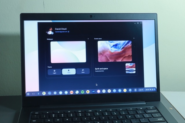 how to turn on dark mode on samsung chromebook